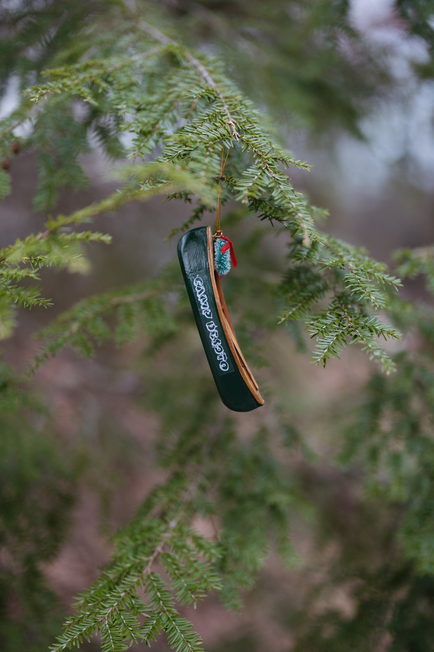Canoe Christmas Ornament