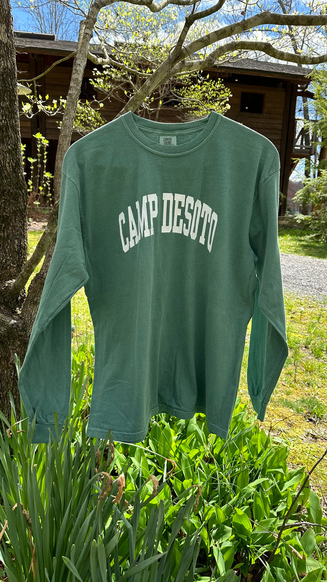 Light Green Comfort Colors LongSleeve Camp DeSoto Store