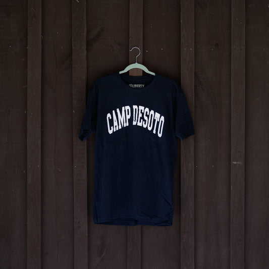 Block Letter Tee – Navy
