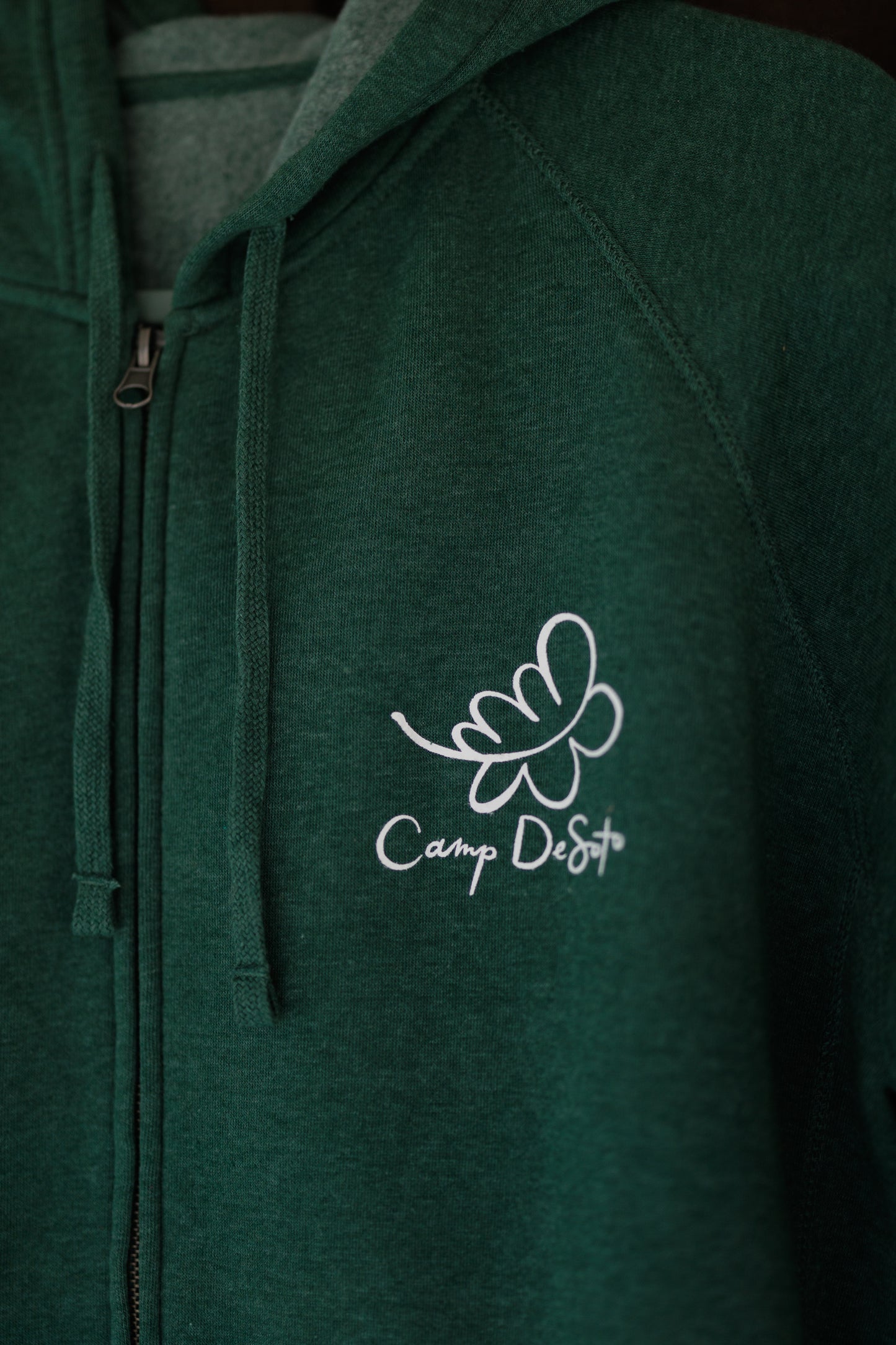 Zip Up Hoodie – Moss Green