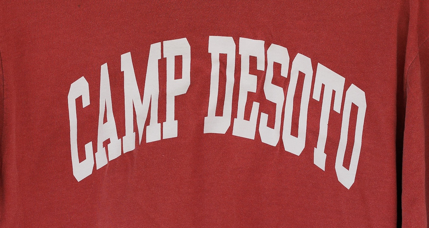 Block Letter Long Sleeve – Crimson