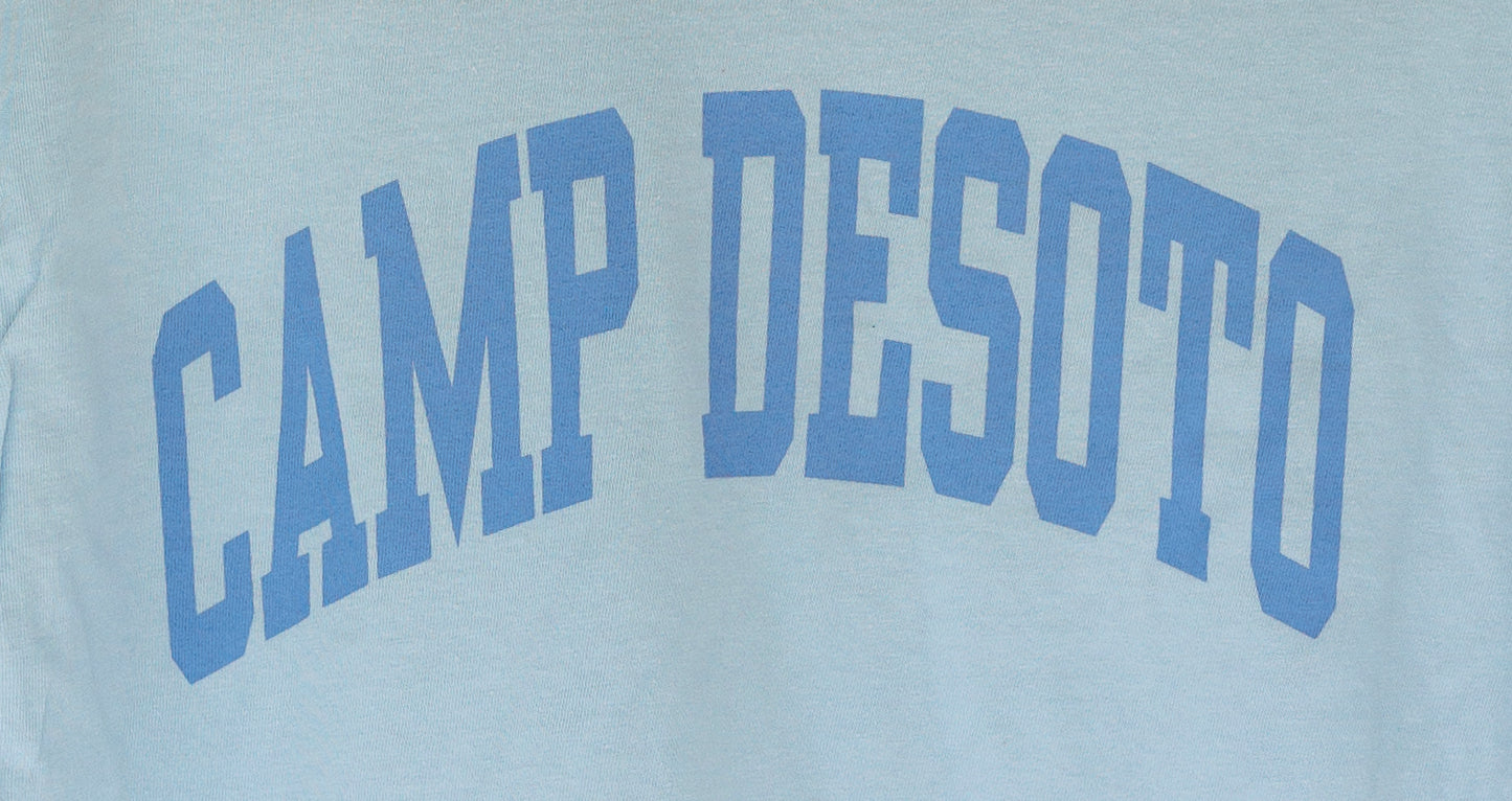 Block Letter Tee – Chambray