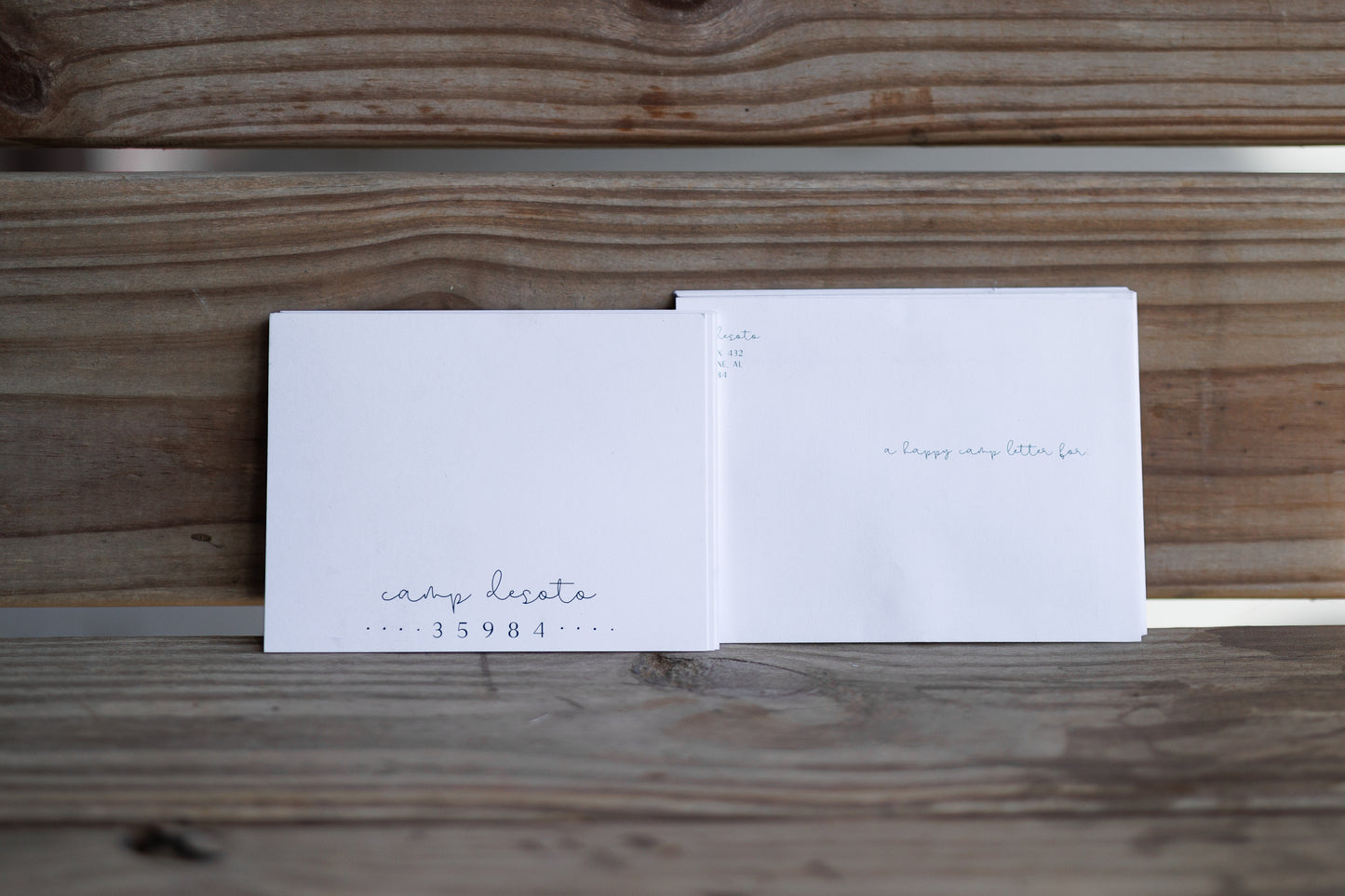 Camp DeSoto Stationery – Script