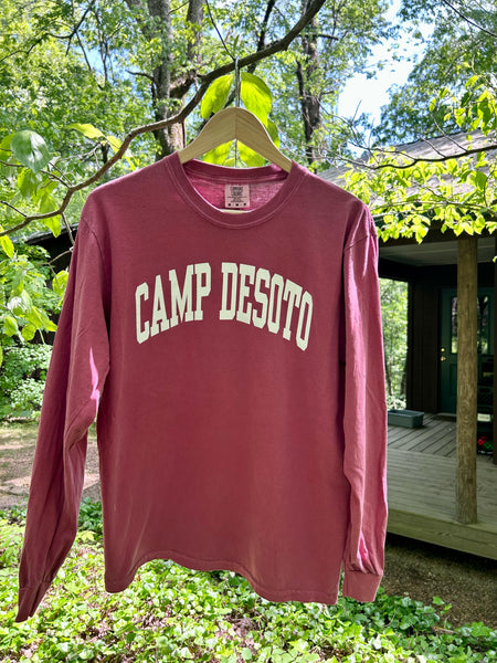 Crimson Comfort Colors Long Sleeve