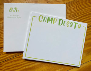 Camp DeSoto Whimsical Stationery